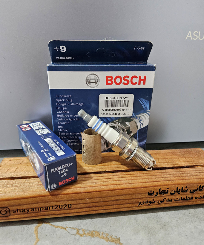 شمع بوش پایه کوتاه دو پلاتین 9+