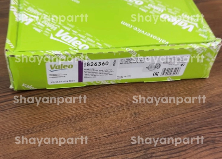 دیسک و صفحه پژو 405 والئوسبز اصلی Valeo